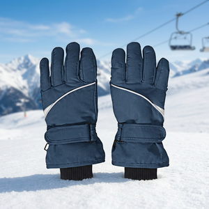 Guantes de esquí y snowboard impermeables, compatibles con pantalla táctil, cortavientos, cálidos, de terciopelo, unisex, para invierno, ocultos - Product Image 3