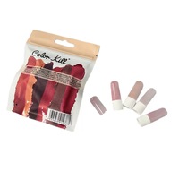 6 couleurs/boîte, mini rouge à lèvres mignon, mat, velours, capsule, rouge à lèvres imperméable, cadeau cosmétique, rouge à lèvres longue durée, facile à appliquer