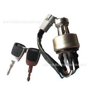 สวิตช์กุญแจรถขุดฮุนได รุ่น 21Q4-00090 R-9 ซีรีส์ 215VS 24VDC 3A สวิตช์แบบ SPST แยกอิสระ สำหรับอุปกรณ์หนัก - Product Image 1