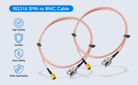 Câble coaxial personnalisé RG174, assemblage de câbles RF SMA femelle-femelle 50 Ohm, câble de raccordement pour routeur 4G, caméra CCTV, RTL-SDR