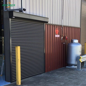 Puerta Enrollable <span class=keywords><strong>de</strong></span> Aleación <span class=keywords><strong>de</strong></span> Aluminio, Diseño Moderno, Sistema Motorizado para Fachada Arquitectónica - Product Image 1