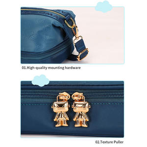 カスタマイズ可能なファッショナブルなナイロン製防水ショルダーバッグ、大容量で高級感のあるクロスボディバッグ - Product Image 5