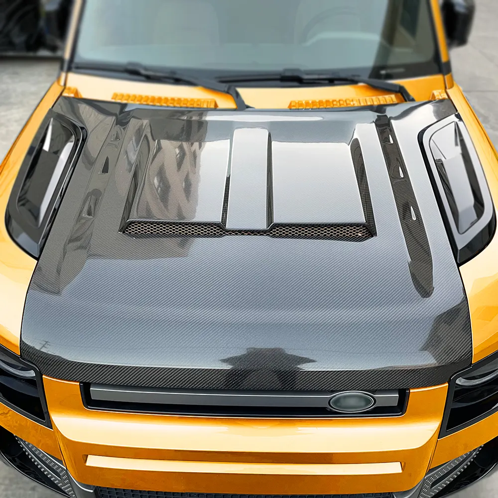 Capot avant en Fiber de carbone de haute qualité pour Land Rover Defender 110