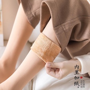 Women's Winter Fleece Lined Warm Knee High Socks Nude Color Thermo Casual Style - Product Image 2