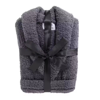 Peignoir pour femmes personnalisé grande taille de luxe Peignoir pelucheux et chaud en peluche rose blanc gris Peignoir en peluche personnalisé