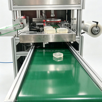 Machine d'emballage de savon industriel avec tête de transfert par aspiration, enveloppeuse automatique de film PE pour savon doux, dur ou artisanal