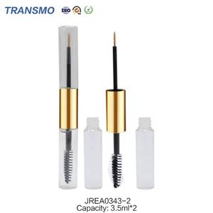 Unique Design Dual Ended 2 in 1shiny Uv Black Gold Round Empty <b>Mascara</b> Tubes Container With Brush With <b>Wand</b> - Product Image 4