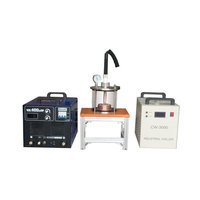 Fourneau à fusion à arc compact 3000C avec creuset en cuivre refroidi à l'eau à 4 cavités