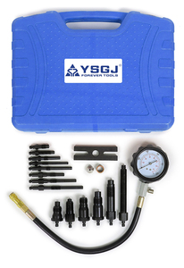 TU-15B 실린더 압력계 0-1000PSI 자동 엔진 압축 테스터 키트 엔진 분석기 용 가솔린 가스 디젤 트럭 테스터 - Product Image 2