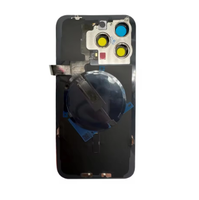 Couvercle arrière en verre avec flex pour iPhone 15 15 pro 15 Pro Max 15 Plus boîtier de porte arrière avec câble flexible sans fil