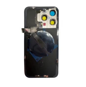 Back Glass Cover with Flex for iPhone 15 15 Pro 15 Pro Max 15 Plus Rear  Door Housing with Wireless Flex Cable