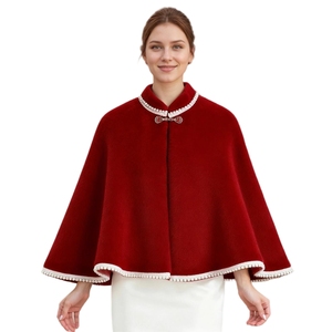 Women Elegant Faux Fur Cardigan <b>Shawl</b> Tassel Trim Sleeve Capelet Rhinestones Pearls Cloak for <b>Wedding</b> Party Outwear - Product Image 5