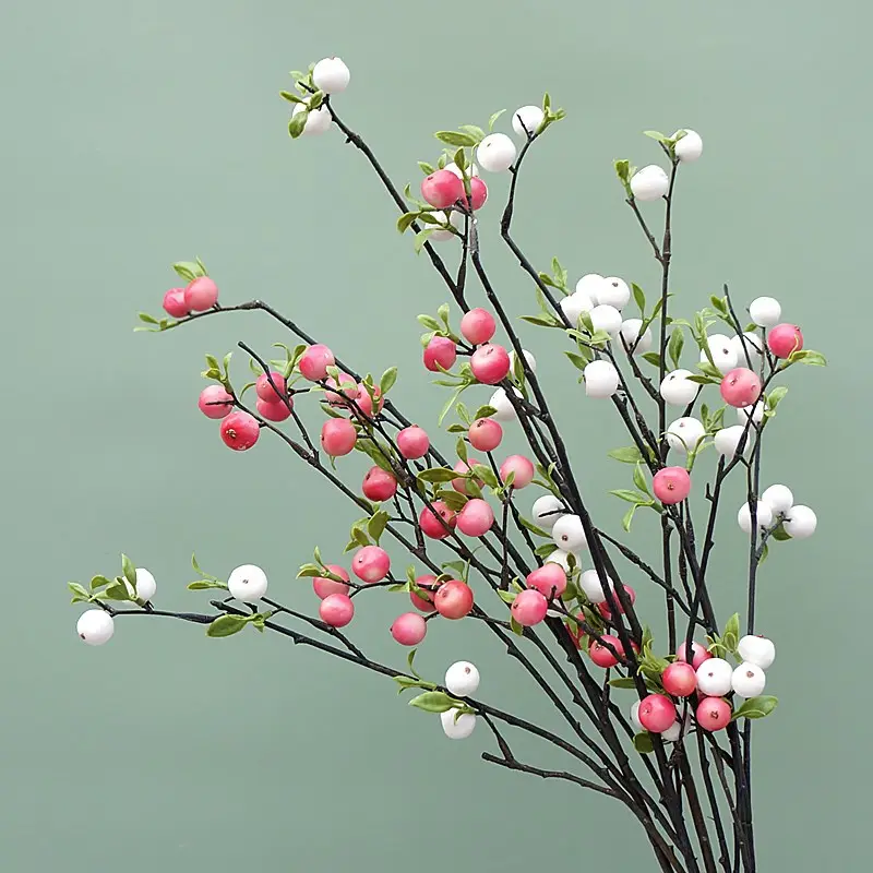 M261 Home Wedding Decorative Single Mini Foam Apple Branch Artificial Apple Fruit Branches Berry