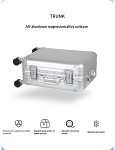 Maleta de Viaje con Ruedas Giratorias, Personalizable con Logotipo, Premium, Ligera, Resistente, Fabricada en Aluminio y Magnesio, con Diseño en V - Product Image 6