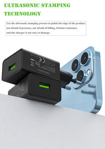 NULIKE 제조 업체 휴대 전화 충전기 및 어댑터 미국 EU 플러그 QC5V 화이트 및 블랙 여행 USB-안드로이드 IOS 용 벽면 충전기 - Product Image 5