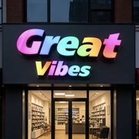 Letrero LED 3D Personalizado con Iluminación RGB |   Letrero Publicitario y Decorativo para Negocios con Cambio de Color |   Control Remoto IP65 Resistente al Agua