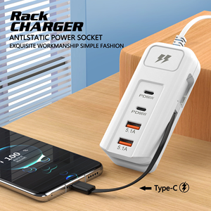 <span class=keywords><strong>Chargeur</strong></span> Hub <span class=keywords><strong>USB</strong></span>-<span class=keywords><strong>C</strong></span> 4 Ports Super Rapide 5.1A, Adaptateur de Voyage Multi-Prises US/EU pour Samsung, <span class=keywords><strong>Apple</strong></span>, Android (Vente en Gros) - Product Image 3
