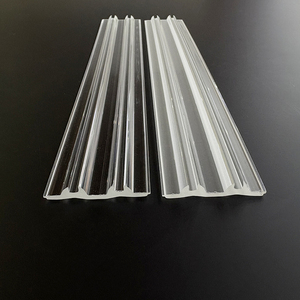 Rộng rõ ràng/Frosted ép đùn phần chiếu sáng <span class=keywords><strong>90</strong></span> độ Chùm tia góc Trong Suốt <span class=keywords><strong>LED</strong></span> ống kính tuyến tính cho hồ sơ kênh khuếch tán - Product Image 5