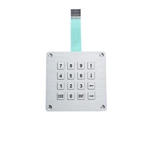 4x4 ma trận IP65 không thấm nước công nghiệp số bàn phím thép không gỉ kim loại Kiểm soát truy cập cho ATM thiết bị đầu cuối bàn phím Bàn phím - Product Image 3