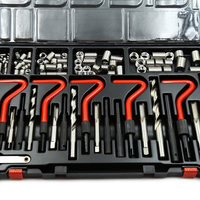 131 pièces kit de réparation de filetage hélicoïdal ensemble d'outils ensemble de bricolage bricolage M5-M12 de réparation automatique
