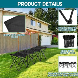 Premium Panchina di squadra sportiva portatile pieghevole sedia laterale da calcio con gradinate aperte per il campeggio di calcio per il campo da gioco - Product Image 3