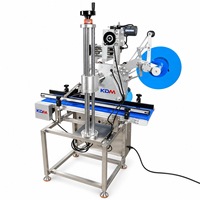 Machine d'étiquetage automatique de surface plane KDM-AL160 pour couvercles, boîtes, cartons, cartes et sachets
