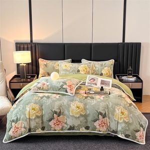 Ensemble <span class=keywords><strong>de</strong></span> quatre pièces moderne <span class=keywords><strong>de</strong></span> 4kg avec bordure en molleton <span class=keywords><strong>de</strong></span> lait <span class=keywords><strong>de</strong></span> <span class=keywords><strong>vache</strong></span> tricoté <span class=keywords><strong>de</strong></span> qualité pour la saison hivernale - Product Image 2