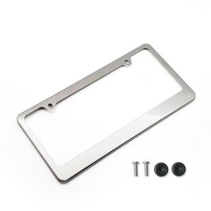 Marcos de Matrícula Personalizados de Acero Inoxidable Ecológicos con Estilo de Dibujos Animados - Accesorios Promocionales para Automóviles con Tapas de Rosca, Impresión UV y Láser - Product Image 3