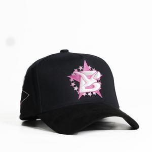 Casquettes Personnalisées Sombrero Dandy 5 Panneaux en Coton Dobby Premium, Casquette de Baseball avec Bordure en Daim et Motif Lettres - Product Image 3