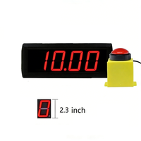 GANXIN 2.3 Inch 4 Digit LED Digital Stop 10 Seconds Challenge Game Timer Clock dengan Tombol Start untuk Memenangkan Hadiah Gratis Diskon