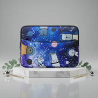 Sac pour ordinateur portable en néoprène avec poche zippée, housse de protection antichoc