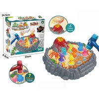 Jouet interactif de battement de dinosaures pour tout-petits, jeu éducatif Whack-a-Mole, jouet de développement précoce des capacités motrices avec lumière et son