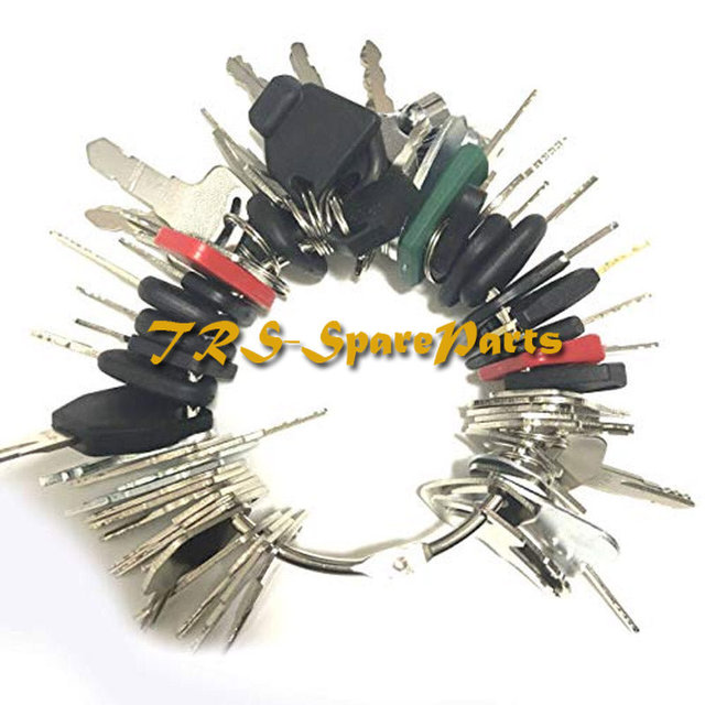 57pcs Heavy Equipment Key Construction Ignition Key Fit for Kubota Caterpillar JCB