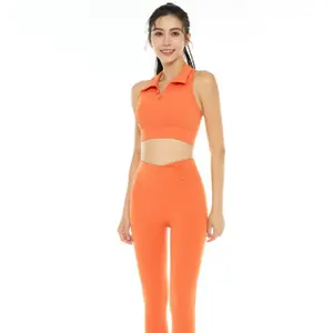 Breathable POLO seamless gym yoga Women's sports tank top women