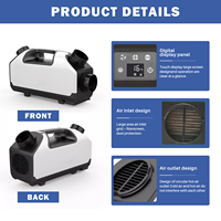 Nouvelle conception de climatiseur portable pour tente, 12000 BTU, DC24V/220V, 45 dB, réfrigérant R134a, avec télécommande pour les États-Unis
