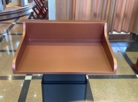 Diseño moderno Iglesia Rostrum Podio Púlpito Logotipo personalizado Escuela Hablar Escenario Durable MDF Material 612x480x1220mm Tamaño Comercial