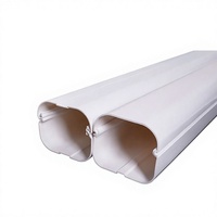 Kit complet de gaines décoratives en PVC pour conduites de climatisation, protection de tuyaux de mini-split, accessoires d'installation