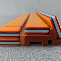 Jeu de Mahjong américain de luxe en acrylique Walk With Me, 165 tuiles, 7 couches