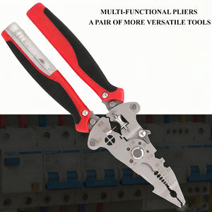 Dénudeur de fils pliable direct d'usine avec testeur de tension, outil multifonction pour travaux électriques - Product Image 4