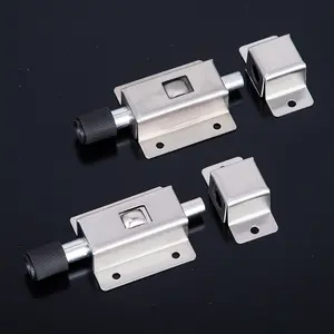 Direct Deal High Quality Stainless Steel 201/304 Button Door Latch Spring Lock Furniture Door And Window Accessories