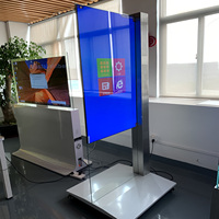 Schermo OLED Trasparente Touchscreen da 30/55 Pollici ad Alta Trasparenza per Pubblicità in Metropolitana, Mostre, Ascensori, Interni/Esterni, Centri Commerciali