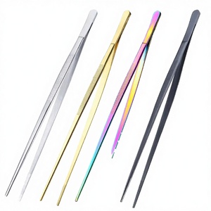 Pinces de cuisine en acier inoxydable à long manche, lavables au lave-vaisselle, écologiques, pour service alimentaire et buffet, vente en gros - Product Image 3