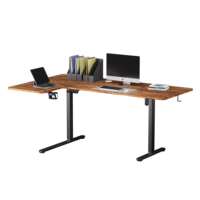 Nouveau 90 °   Bureau de travail moderne de haute qualité, réglable en hauteur, électrique, à moteur unique, en forme de L, pour position assise ou debout