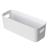 Boîte de rangement en plastique avec couvercle pour dortoir étudiant JX, organisateur de téléphone de bureau, panier de tri pour cosmétiques et chaussettes, boîte de rangement pour collations et articles divers