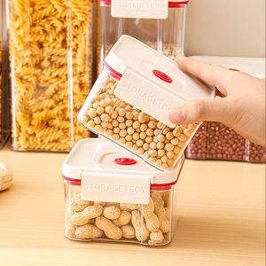 Rõ Ràng Nhựa Ngũ Cốc Tiết Kiệm Hộp <span class=keywords><strong>Container</strong></span> Với Nắp Kín Thực Phẩm Lưu Trữ <span class=keywords><strong>Container</strong></span> Cho Nhà Bếp - Product Image 3