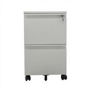 Armoire <span class=keywords><strong>de</strong></span> classement mobile moderne en métal à 2 tiroirs, vente en gros d'usine, pour l'école, l'hôtel et le bureau - Product Image 3