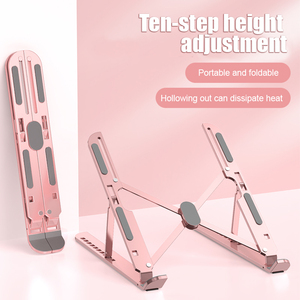 Trọng lượng nhẹ hợp kim nhôm máy tính xách tay đứng bền Mười bước điều chỉnh chiều cao ổn định Tablet PC đứng - Product Image 4