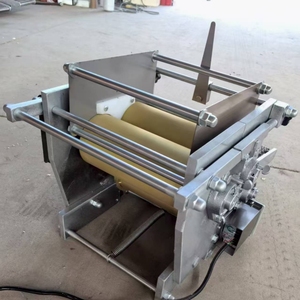 Máquina de prensa de tortilla eléctrica de acero inoxidable, máquina automática de harina de maíz para cocina de pan mexicano Chapati - Product Image 4