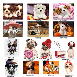 CHENISTORY <span class=keywords><strong>Chien</strong></span> cuadro DIY <span class=keywords><strong>peinture</strong></span> à l'huile par numéros Kit <span class=keywords><strong>peinture</strong></span> <span class=keywords><strong>acrylique</strong></span> par numéros art travail bricolage peintures art sur toile - Product Image 1