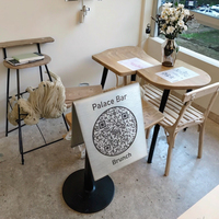 Support de table personnalisé en acier inoxydable poli avec code QR, plaque de collecte de paiement pour restaurants, cafés et hôtels